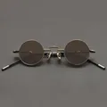 Vazrobe-Lunettes de soleil rondes en verre pour hommes et femmes petites lunettes verres en