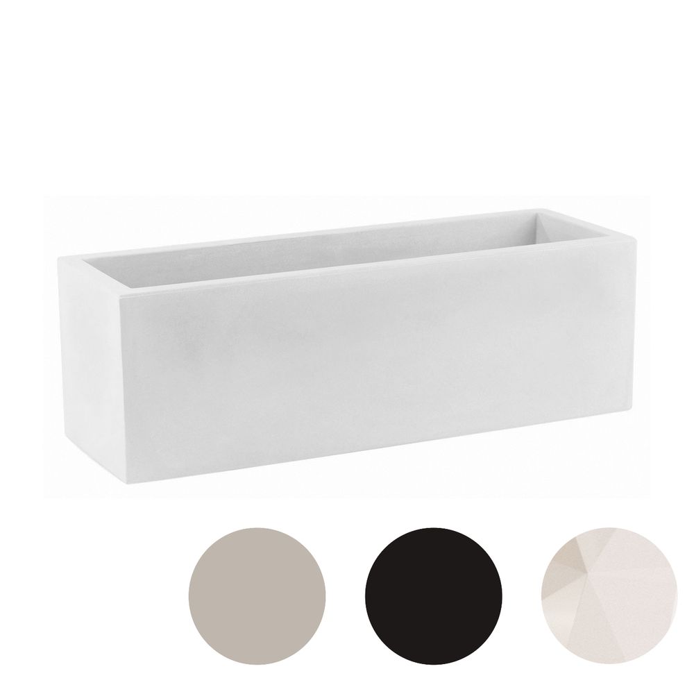 Vondom »JARDINERA« Outdoor Pflanzengefäß 10x24 cm / White / Lackiert Hochglanz Image