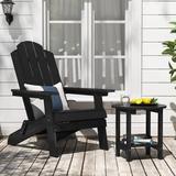 All Weather HIPS Outdoor Round 2-Tier Outdoor Side Tables Adirondack Tables