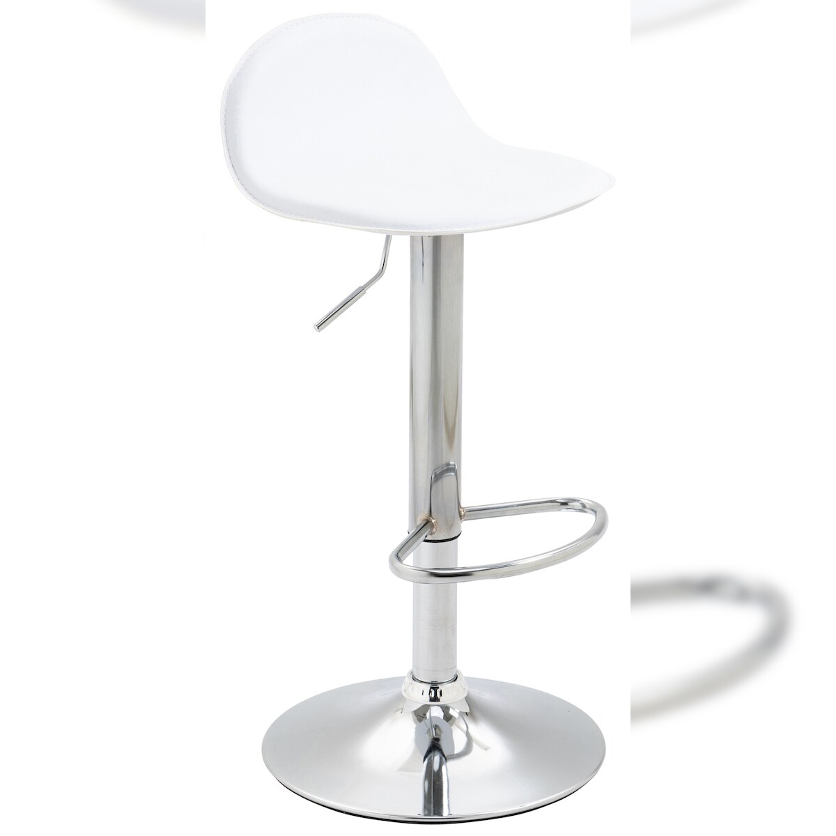 CLP Barhocker Lana V2 Kunstleder weiß/chrom Image