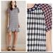 Anthropologie Dresses | Anthropologie Vineet Bahl Plaid Shift Dress Xs | Color: Blue/Cream | Size: Xs