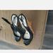 Gucci Shoes | Gucci Women Shoes Size 7.5 Black Wedge Peep Toe Heels-Top Is Good Condition. | Color: Black | Size: 7.5