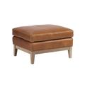 Hartwell Leather Ottoman - Ballard Designs - Ballard Designs