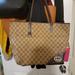 Gucci Bags | Gucci Britt Interlock Tote Brown And White Gg Monogram Canvas Leather Shoulder | Color: Brown | Size: Os