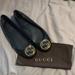 Gucci Shoes | Gucci Ballerina Patent Leather Flats | Color: Black/Gold | Size: 7