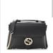 Gucci Bags | Dollar Calfskin Interlocking G Top Handle Shoulder Bag Black | Color: Black | Size: Os