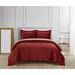 New York & Company Velvet Quilt Set Polyester/Polyfill in Red | King Quilt + 2 King Shams | Wayfair BQS30504-WR