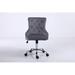 NY Diamond import Kassandra Velvet Task Chair Upholstered in Gray | 34.8 H x 21.2 W x 22.8 D in | Wayfair kassandra grey chair