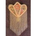 "11""H Fabric & Fringe Floral Night Light - Meyda Lighting 14360"