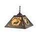 "16""Sq Elk at Dawn Pendant - Meyda Lighting 37909"