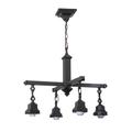 "24""W Mahogany Bronze 4 LT Chandelier Hardware - Meyda Lighting 24264"