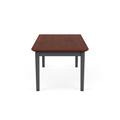 Lesro Amherst Steel Waiting Reception Coffee Table Metal Frame 20x40" High Pressure Laminate Top Wood/Metal in Red/Gray/Black | Wayfair
