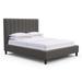 Tandem Arbor Highline Vertical Channel Panel Bed Upholstered/Polyester | 55.75 H x 49.5 W x 87.5 D in | Wayfair 109-11-TWN-19-ST-BV-BL-BL