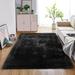 Black 120 x 79 x 2.38 in Living Room Area Rug - Black 120 x 79 x 2.38 in Area Rug - Mercer41 Rug, Faux Sheepskin Shag Rug, Home Style Sheepskin Rug, Area Rug For Bedroom Living Room Sheepskin | Wayfair