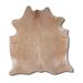 White 84 x 72 x 0.25 in Area Rug - Foundry Select Raphous NATURAL HAIR ON Cowhide Rug BEIGE Cowhide, Leather | 84 H x 72 W x 0.25 D in | Wayfair