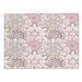 Brown/Pink 84 x 60 x 0.08 in Area Rug - East Urban Home Rectangle Floral Machine Made Power Loom Indoor/Outdoor Area Rug in Brown/Pink | Wayfair