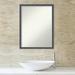 Latitude Run® Eva Black Silver Thin Bathroom Vanity Non-Beveled Wall Mirror Plastic | 25.75 H x 19.75 W x 1.125 D in | Wayfair