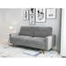 winners life 70"Velvet Square Arm Modern Style Sofa Velvet in Gray | 33 H x 70 W x 32 D in | Wayfair WL13112S-GY