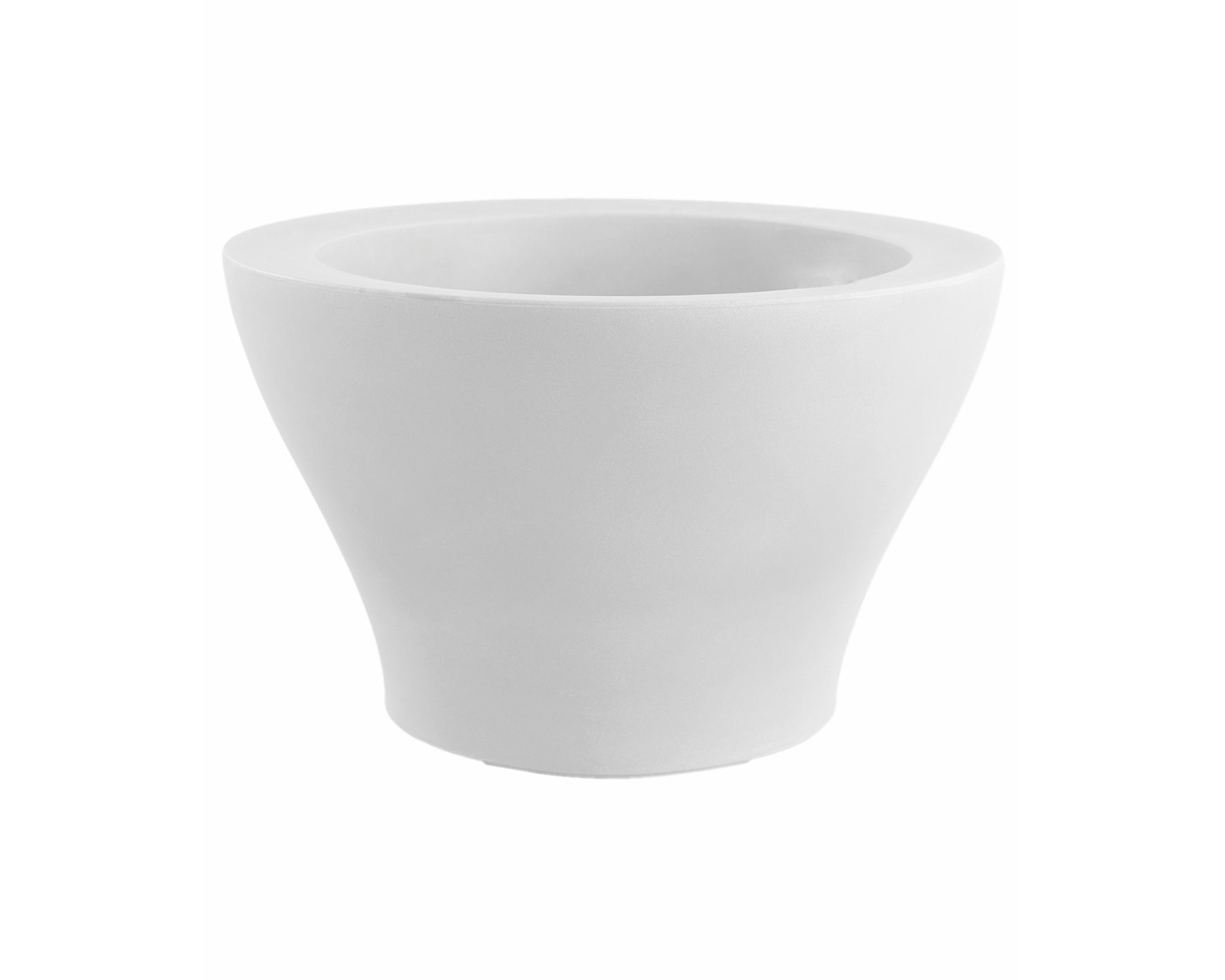 Vondom »CENTRO« Alto Outdoor Pflanzengefäß 60x38 cm / White / Lackiert Hochglanz Image