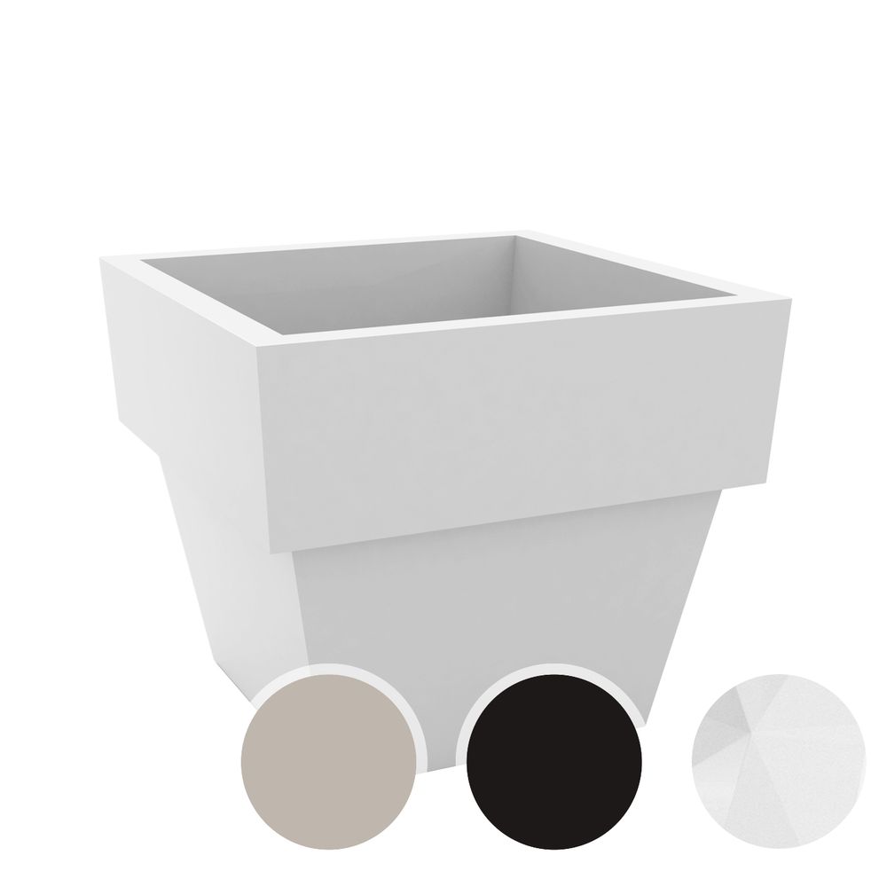 Vondom »VASO» Cuadrado Outdoor Pflanzengefäß 30x30 cm / Black / Lackiert Hochglanz Image