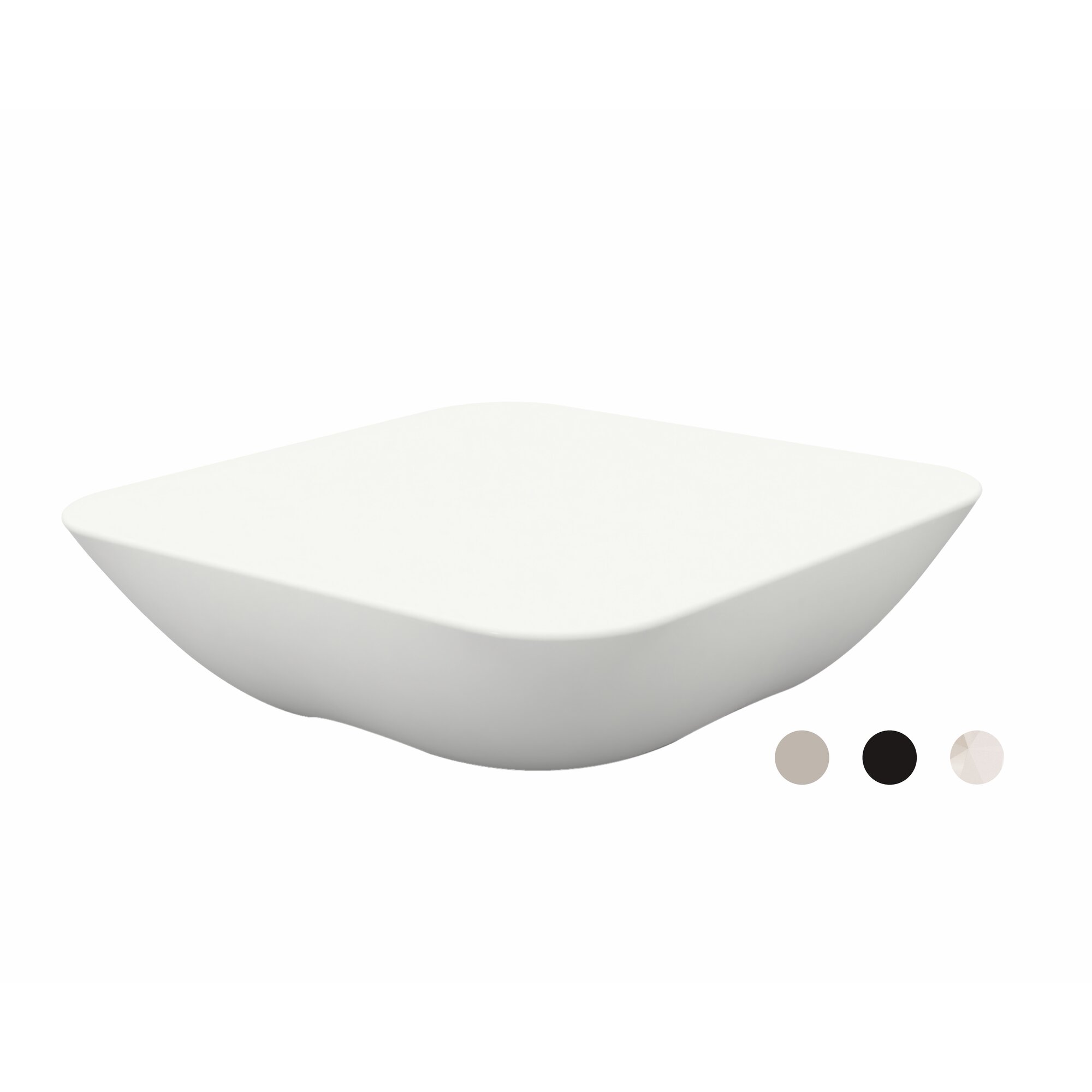 Vondom »PILLOW« Outdoor Beistelltisch Black / Lackiert Hochglanz