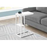 Accent Table, C-shaped, End, Side, Snack, Living Room, Bedroom, Metal, Laminate, Contemporary, Modern - 18.25" x 10.25" x 25.25"