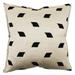 Jiti Indoor Lux Neutral Chenille Textured Flanged edge Decorative Accent Square Throw Pillow 20 x 20