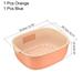 Kitchen Colander Set 2PCS, Plastic Washing Bowl and Food Strainer - 32.5 x 25.7 x 12 cm