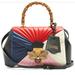 Gucci Bags | Gucci Linea Large Bee Bamboo Tote | Color: Blue/Red | Size: Os