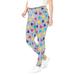 Plus Size Women's Disney Women's Heather Gray Leggings Multicolor Mickey Mouse Ears All Over Print by Disney in Heather Grey Mickey Heads (Size L)