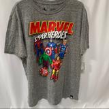 Disney Shirts | Disney Marvel Super Heroes Men's T-Shirt Size Medium | Color: Gray/Red | Size: M