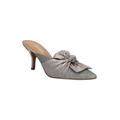 Wide Width Women's Mianna Clog Mule by J. Renee in Pewter (Size 8 1/2 W)