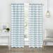 Wide Width Hunter Rod Pocket Window Curtain Panel by Achim Home Décor in Ice Blue (Size 42" W 84" L)