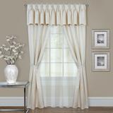 Wide Width Claire 6 Pc Window Curtain Set by Achim Home Décor in Ivory (Size 55" W 63" L)