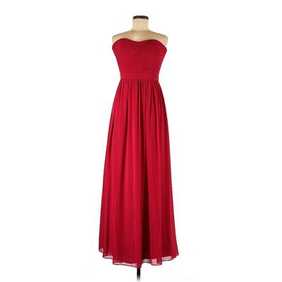 Gather & Gown Cocktail Dress - A-Line: Red Solid Dresses - Used - Size 8