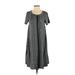 Lularoe Casual Dress - Midi: Gray Dresses - Used - Size X-Small