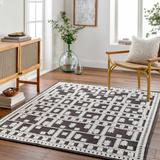 Yama 7'10" x 10'1" Taupe/Silverton/Dark Gray/Gray/Smoke/Black/Off White Washable Area Rug - Hauteloom