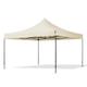 4x4m Stahl Faltpavillon, ohne Seitenteile, creme