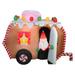 7.5 ft. Inflatable Gingerbread Trailer with Santa - 7.5ft