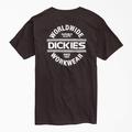 Dickies Men's Worldwide Workwear Graphic T-Shirt - Black Size S (WSR70)