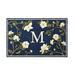 Magnolia Branch Door Mat - Blue, 36" x 72" Blue, E - Frontgate