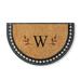 Juno Half-Round Monogrammed Coco Door Mat - 36" x 72", R - Frontgate