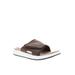 Men's Propet Emerson Men'S Slide Sandals by Propet in Brown (Size 10 1/2 M)