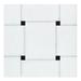 Retro 12X12 Self Adhesive Vinyl Floor Tile by Achim Home Décor in Black White