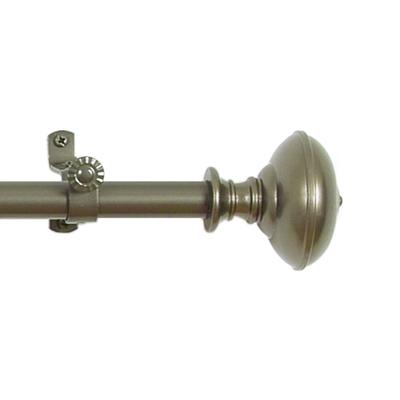 Buono Ii Decorative Rod And Finial Othello by Achim Home Décor in Pewter (Size 66-120)