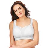 Plus Size Women's Limitless Wirefree Low-Impact Back Hook Bra by Comfort Choice in White (Size 46 C)