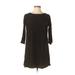 Old Navy Casual Dress - Shift: Black Print Dresses - Women's Size Medium