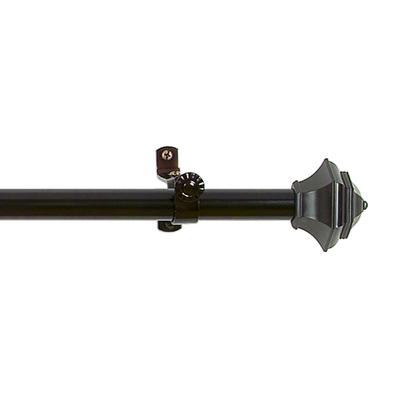 Buono Ii Decorative Rod And Finial Jordan by Achim Home Décor in Bronze (Size 66-120)