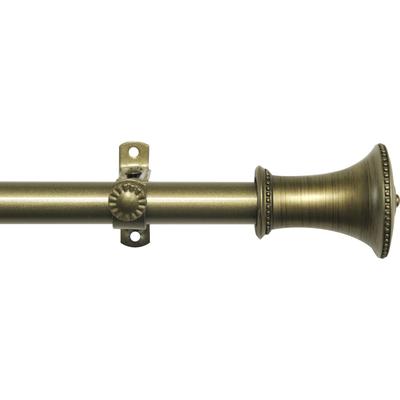 Camino Decorative Rod And Finial Fairmont by Achim Home Décor in Brushed Bronze (Size 28-48)