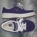 Vans Shoes | **Like New** Women's Old Skool Puffy Vans Suede Skate Shoes | Color: Purple/White | Size: 7